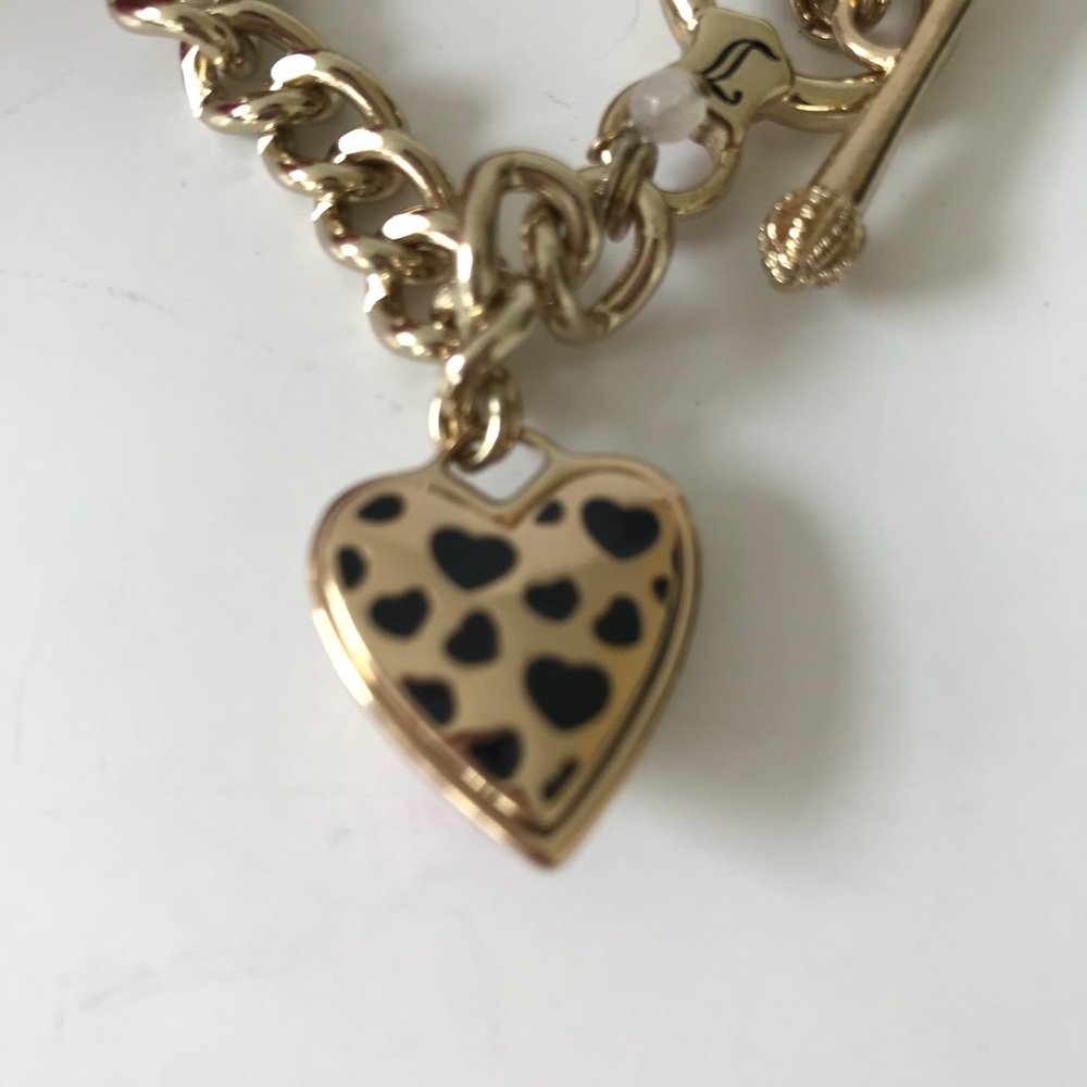 Nwt Juicy Couture Dangling Heart Charm Bracelet - Picture 7 of 7
